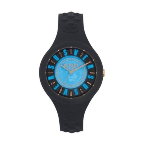 NWT Versace Black silicone watch